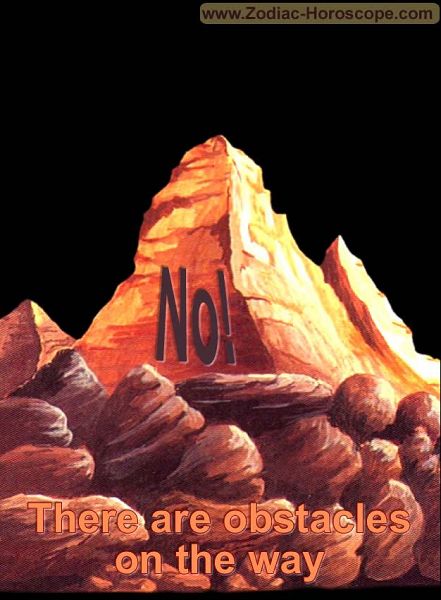 The mountain answers no