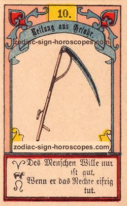 The scythe, monthly Libra horoscope April