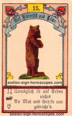 The bear, monthly Libra horoscope April