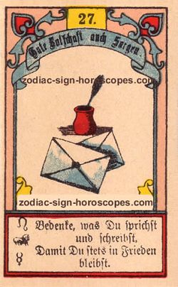 The letter, monthly Libra horoscope July