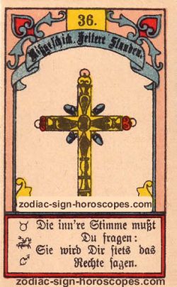 The cross, single love horoscope libra